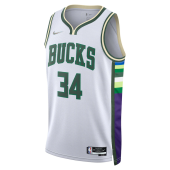 Баскетбольная Джерси Nike Milwaukee Bucks 21-22 №34 Giannis Antetokounmpo "White"