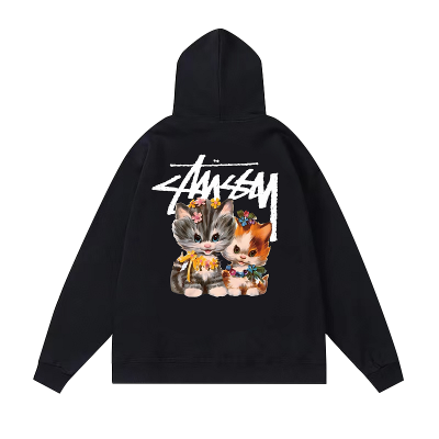 Худи Stussy Cute Cats "Black" фото № 2