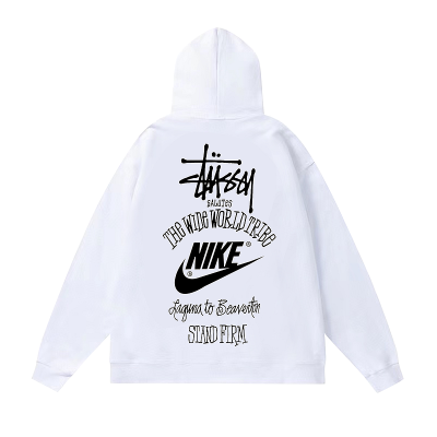 Худи Stussy X Nike The Wide World Tribe "White" фото № 2
