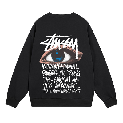 Свитшот Stussy Blue Eye And Text "Black" фото № 2