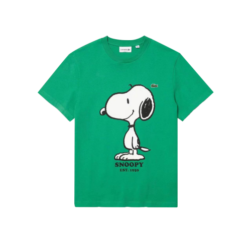 Футболка Lacoste Print of Children and Animals "Green"