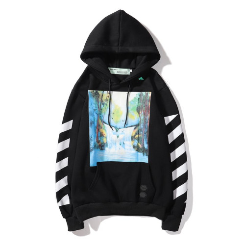 Off White Waterfall Logo Label \