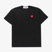 Футболка Comme des Garcons PLAY Red heart "Black"