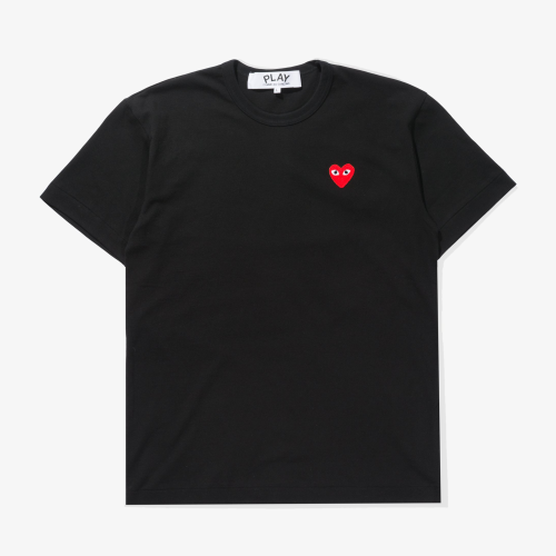 Футболка Comme des Garcons PLAY Red heart "Black"