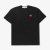 Футболка Comme des Garcons PLAY Red heart "Black"