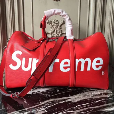 Сумка Louis Vuitton x Supreme Keepall Bandouliere 45 M53419 Epi Leather "Red" фото № 2 Сумка Louis Vuitton x Supreme Keepall Bandouliere 45 M53419 Epi Leather "Red" фото № 2