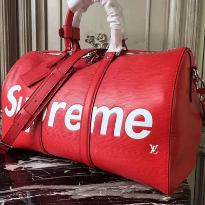 Сумка Louis Vuitton x Supreme Keepall Bandouliere 45 M53419 Epi Leather "Red" фото № 5 Сумка Louis Vuitton x Supreme Keepall Bandouliere 45 M53419 Epi Leather "Red" фото № 5