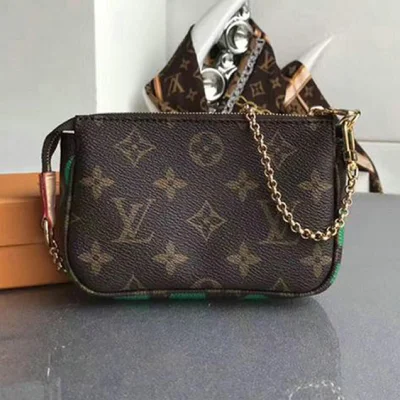 Сумка Louis Vuitton Mini Pochette Accessoires M67706 Monogram Canvas "Brown" фото № 3