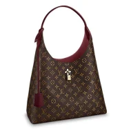 Сумка Louis Vuitton Monogram Canvas Flower Hobo M43547 "Brown"