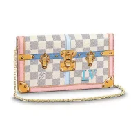 Клатч Louis Vuitton Damier Azur Canvas Pochette Weekend N60108 "White"