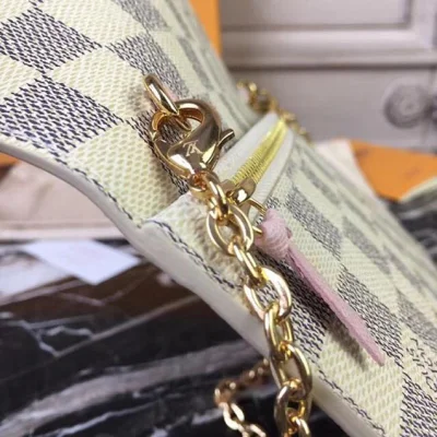 Клатч Louis Vuitton Damier Azur Canvas Pochette Weekend N60108 "White" фото № 8