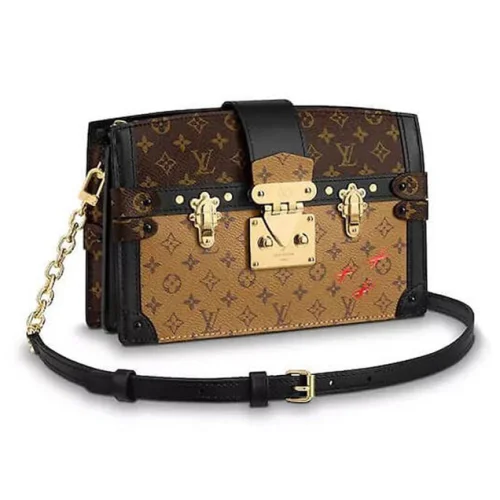 Сумка Louis Vuitton Monogram Canvas Trunk Clutch M43596 "Brown"