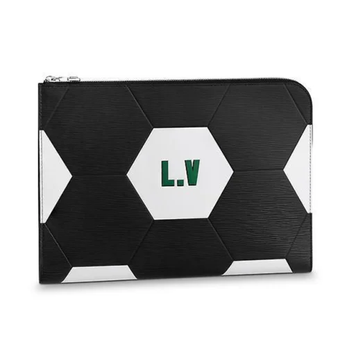 Клатч Louis Vuitton Pochette Jour GM Canvas FIFA World Cup Russia 2018 Collection M63295 White "Black"
