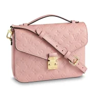 Сумка Louis Vuitton Pochette Metis 25cm Bag Monogram Empreinte Canvas Spring Summer 2018 Collection M44018 Rose Ballerine "Pink"
