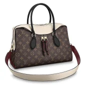 Сумка Louis Vuitton Tuileries 35cm Bag Monogram Canvas Tricolor Cowhide Fall Winter 2018 Collection M43571 Creme "Brown"