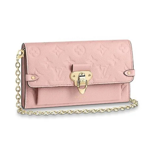 Сумка Louis Vuitton M63399 Vavin Chain Wallet Monogram Empreinte Leather Rose Poudre "Pink"