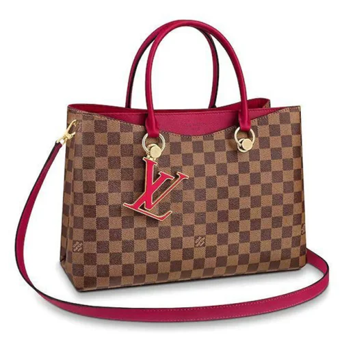 Сумка Louis Vuitton N40052 LV Riverside Damier Ebene Canvas Lie de Vin Red "Brown"