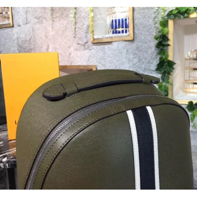 Рюкзак Louis Vuitton Anton Backpack M34407 Steppe Taiga Leather "Green" фото № 5