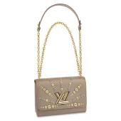 Сумка Louis Vuitton Twist MM M52730 Epi Leather Galet "Beige"