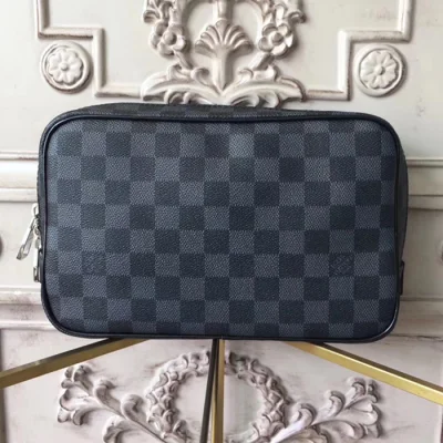 Косметичка Louis Vuitton Toilet Pouch GM N47521 Damier Graphite Canvas "Graphite" фото № 2