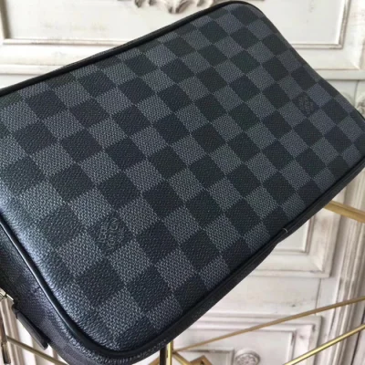 Косметичка Louis Vuitton Toilet Pouch GM N47521 Damier Graphite Canvas "Graphite" фото № 6