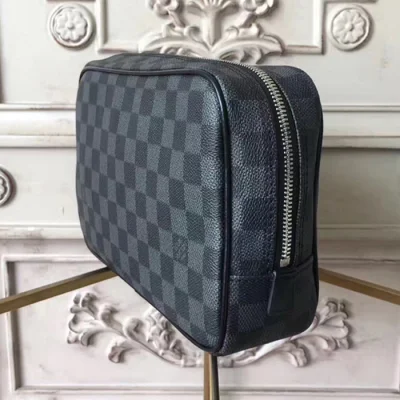 Косметичка Louis Vuitton Toilet Pouch GM N47521 Damier Graphite Canvas "Graphite" фото № 3