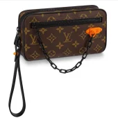 Сумка Louis Vuitton Pochette Volga M44458 Monogram Coated Canvas "Brown"