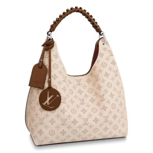 Сумка Louis Vuitton Carmel M53188 Mahina Leather Creme "Beige"