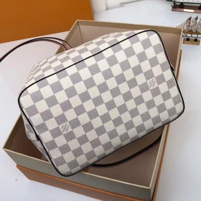 Сумка Louis Vuitton NeoNoe N40152 Damier Azur Canvas Eau De Rose Pink "White" фото № 5