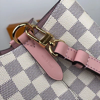 Сумка Louis Vuitton NeoNoe N40152 Damier Azur Canvas Eau De Rose Pink "White" фото № 9