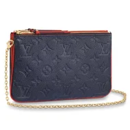 Сумка Louis Vuitton Pochette Double Zip M63916 Monogram Empreinte Leather Red