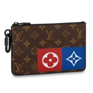 Клатч Louis Vuitton Zipped Pouch MM M67814 Monogram Canvas "Brown"