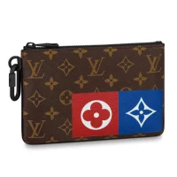 Клатч Louis Vuitton Zipped Pouch MM M67814 Monogram Canvas "Brown"