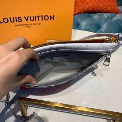 Сумка Louis Vuitton Double Flat Messenger M44640 Monogram Canvas "White" фото № 8