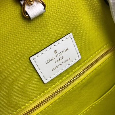 Сумка Louis Vuitton Onthego M44570 Monogram Coated Canvas Pink Lilac Orange "Green" фото № 9