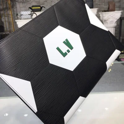 Клатч Louis Vuitton Pochette Jour GM Canvas FIFA World Cup Russia 2018 Collection M63295 White "Black" фото № 4