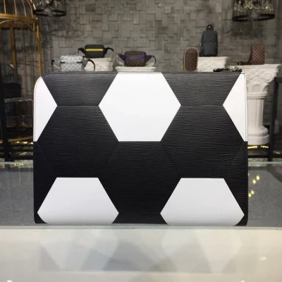 Клатч Louis Vuitton Pochette Jour GM Canvas FIFA World Cup Russia 2018 Collection M63295 White "Black" фото № 5