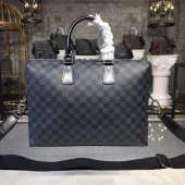 Портфель Louis Vuitton Porte-Documents Jour PM Bag 38cm Damier Graphite Canvas Fall Winter 2018 Collection N42242 Black "Graphite"