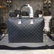 Портфель Louis Vuitton Porte-Documents Jour PM Bag 38cm Damier Graphite Canvas Fall Winter 2018 Collection N42242 Black "Graphite"