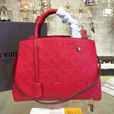 Сумка Louis Vuitton M41194 Montaigne MM Tote Bag Monogram Empreinte Leather "Red" фото № 2 Сумка Louis Vuitton M41194 Montaigne MM Tote Bag Monogram Empreinte Leather "Red" фото № 2