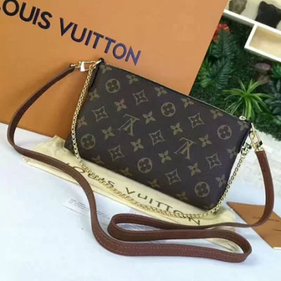 Сумка Louis Vuitton M41639 Pallas Clutch Crossbody Bag Monogram Canvas "Brown" фото № 3