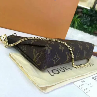 Сумка Louis Vuitton M41639 Pallas Clutch Crossbody Bag Monogram Canvas "Brown" фото № 6