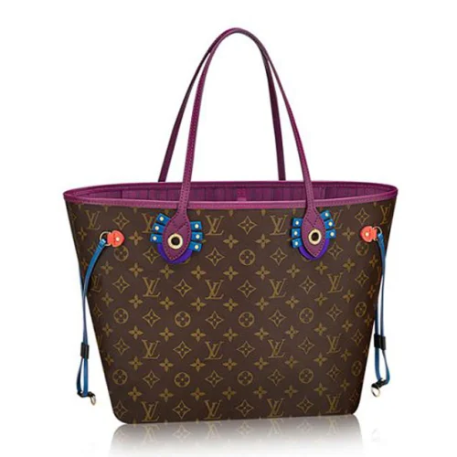 Сумка Louis Vuitton M41664 Neverfull MM Totem Shoulder Bag Monogram Canvas "Brown"