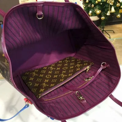 Сумка Louis Vuitton M41664 Neverfull MM Totem Shoulder Bag Monogram Canvas "Brown" фото № 8