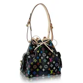 Сумка Louis Vuitton M42230 Petit Noe Shoulder Bag Monogram Multicolore Canvas "Black"