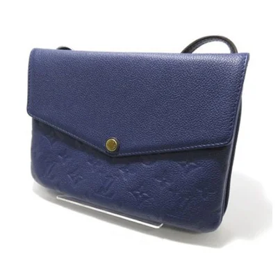 Сумка Louis Vuitton M50262 Twice Crossbody Bag Monogram Empreinte Leather "Navy Blue" фото № 4
