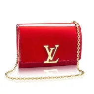 Сумка Louis Vuitton M51602 Louise Chain PM Crossbody Bag Monogram Vernis "Red"