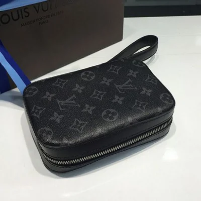 Клатч Louis Vuitton M61872 Box Clutch Monogram Eclipse Canvas "Black" фото № 4