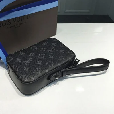 Клатч Louis Vuitton M61872 Box Clutch Monogram Eclipse Canvas "Black" фото № 5