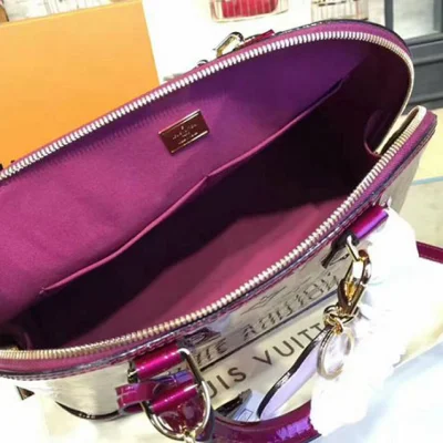 Сумка Louis Vuitton M90321 Alma PM Tote Bag Monogram Vernis "Red" фото № 9